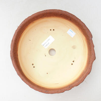 Ceramic bonsai bowl 21.5 x 21.5 x 7 cm, gray-violet color - 3