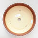 Ceramic bonsai bowl 23.5 x 23.5 x 7 cm, gray-orange color - 3/3