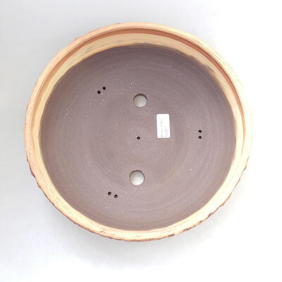 Ceramic bonsai bowl 30 x 30 x 9 cm, color cracked - 3