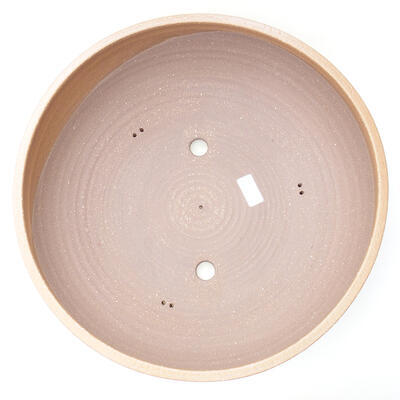 Ceramic bonsai bowl 40 x 40 x 12 cm, color brown - 3