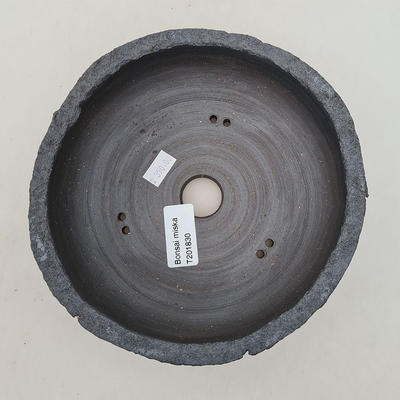 Ceramic bonsai bowl 18.5 x 18.5 x 6.5 cm, color cracked - 3