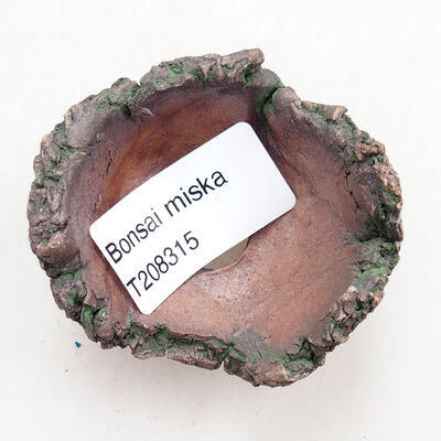 Ceramic shell 4 x 5 x 3.5 cm, gray color - 3