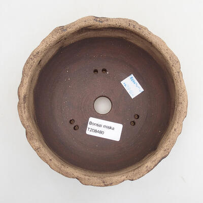 Ceramic bonsai bowl 15.5 x 15.5 x 7 cm, color cracked - 3