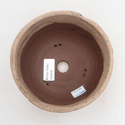 Ceramic bonsai bowl 14 x 14 x 7.5 cm, color cracked - 3