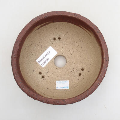 Ceramic bonsai bowl 14.5 x 14.5 x 6.5 cm, color cracked - 3