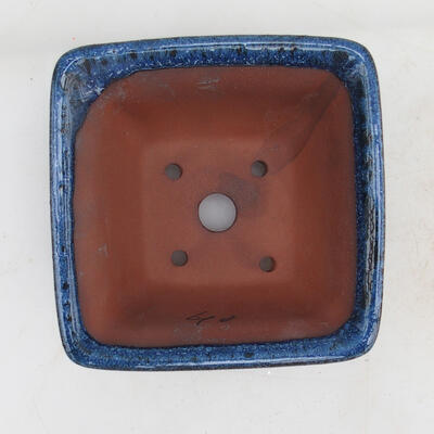 Bonsai bowl 12 x 12 x 7 cm, color blue - 3