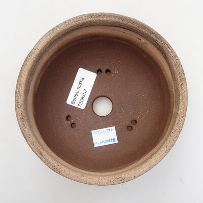 Ceramic bonsai bowl 13.5 x 13.5 x 6.5 cm, color cracked - 3