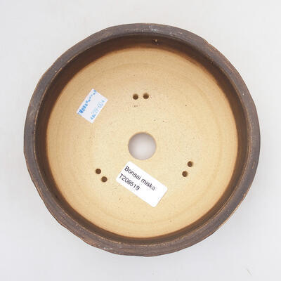 Ceramic bonsai bowl 15 x 15 x 7 cm, color cracked - 3