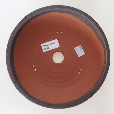 Ceramic bonsai bowl 20.5 x 20.5 x 6 cm, color cracked - 3