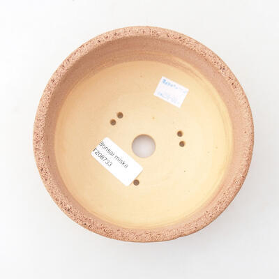 Ceramic bonsai bowl 14 x 14 x 6.5 cm, color crack yellow - 3