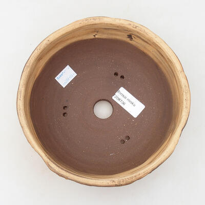 Ceramic bonsai bowl 17.5 x 17.5 x 7 cm, crack black - 3