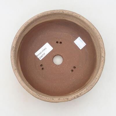 Ceramic bonsai bowl 17.5 x 17.5 x 6 cm, crack black - 3