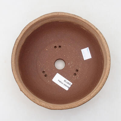 Ceramic bonsai bowl 17.5 x 17.5 x 6.5 cm, crack black - 3