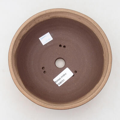 Ceramic bonsai bowl 17.5 x 17.5 x 6 cm, color crack green - 3
