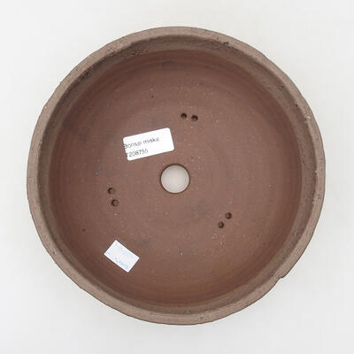 Ceramic bonsai bowl 20 x 20 x 7 cm, color crack black - 3