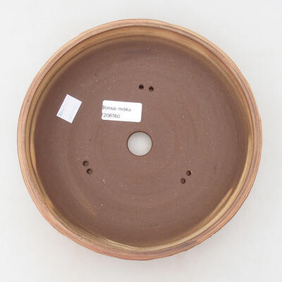 Ceramic bonsai bowl 20.5 x 20.5 x 6 cm, cracked color - 3