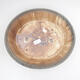 Ceramic bonsai bowl 32.5 x 28.5 x 8 cm, brown-green color - 3/3