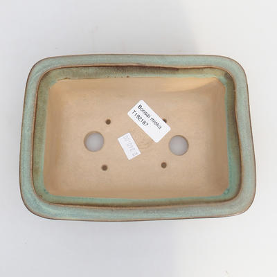 Ceramic bonsai bowl 17 x 12 x 6 cm, color green - 3