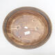 Ceramic bonsai bowl 32.5 x 28.5 x 7.5 cm, brown color - 3/3
