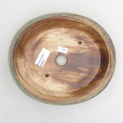 Ceramic bonsai bowl 20.5 x 18 x 5.5 cm, brown color - 3