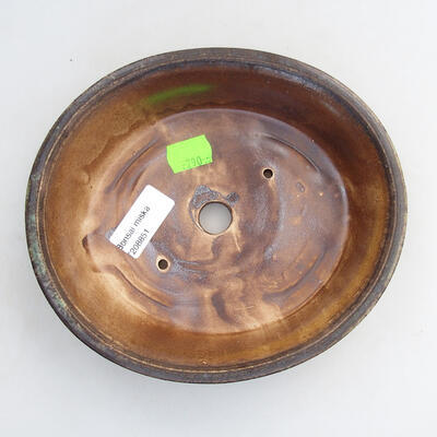 Ceramic bonsai bowl 18.5 x 16 x 5 cm, color black - 3