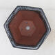 Bonsai bowl 15 x 14 x 9 cm, color brown - 3/6