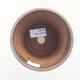 Ceramic bonsai bowl 10.5 x 10.5 x 12 cm, brown color - 3/3