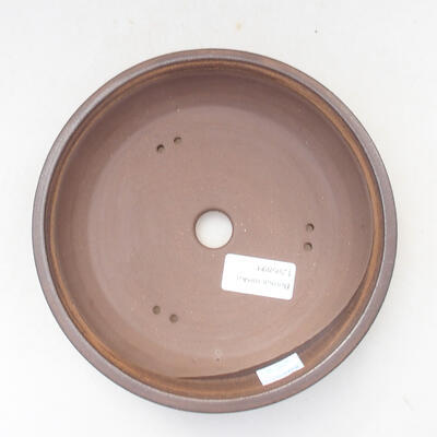 Ceramic bonsai bowl 18 x 18 x 3.5 cm, color brown - 3