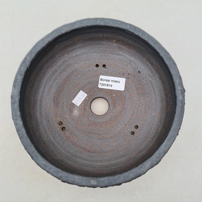 Ceramic bonsai bowl 21.5 x 21.5 x 7 cm, color cracked - 3