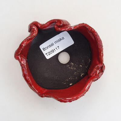Ceramic shell 8 x 7.5 x 5 cm, color red - 3