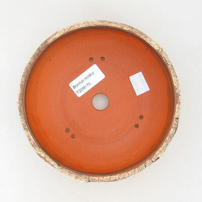 Ceramic bonsai bowl 15.5 x 15.5 x 6 cm, cracked color - 3