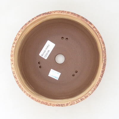 Ceramic bonsai bowl 17.5 x 17.5 x 7 cm, color cracked - 3