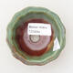 Ceramic bonsai bowl 8 x 8 x 4.5 cm, color green - 3/3