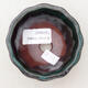 Ceramic bonsai bowl 8 x 8 x 4.5 cm, color green - 3/3