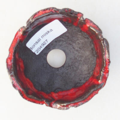 Ceramic shell 7.5 x 7.5 x 5 cm, color red - 3