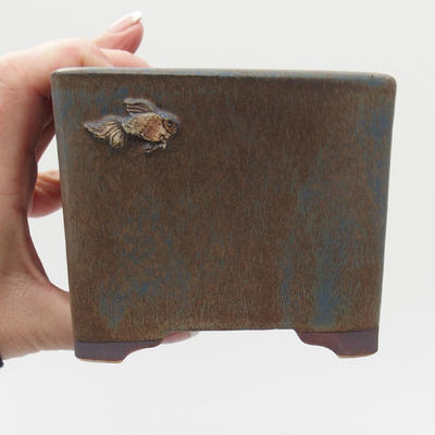 Ceramic bonsai bowl - fish - 3