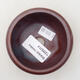 Ceramic bonsai bowl 7.5 x 7.5 x 4 cm, brown color - 3/3