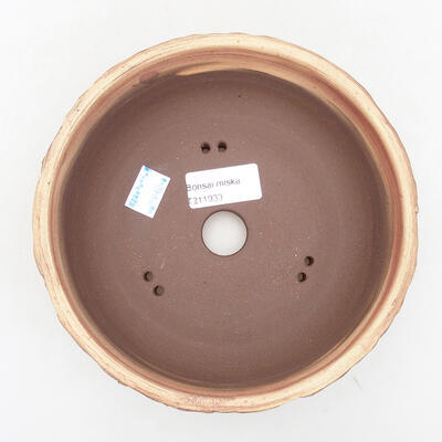 Ceramic bonsai bowl 17 x 17 x 6.5 cm, color cracked - 3