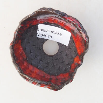 Ceramic shell 7 x 7 x 7 cm, color orange - 3