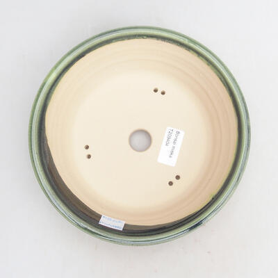 Ceramic bonsai bowl 20 x 20 x 6.5 cm, color green - 3