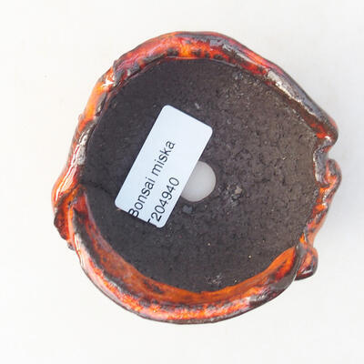Ceramic shell 7 x 7 x 5 cm, color orange - 3