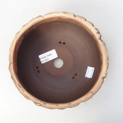 Ceramic bonsai bowl 18 x 18 x 7 cm, cracked color - 3