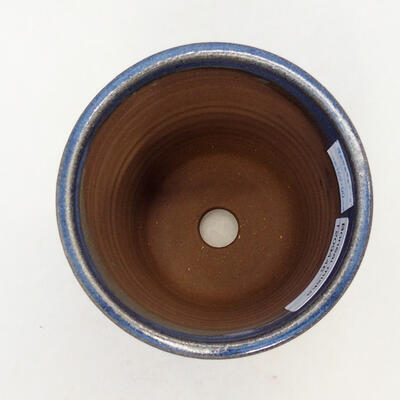 Ceramic bonsai bowl 10 x 10 x 14 cm, color blue - 3