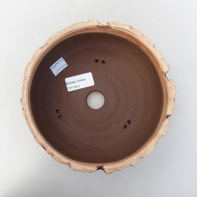 Ceramic bonsai bowl 17.5 x 17.5 x 7.5 cm, cracked color - 3