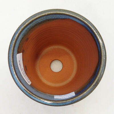 Ceramic bonsai bowl 10 x 10 x 13 cm, color blue - 3