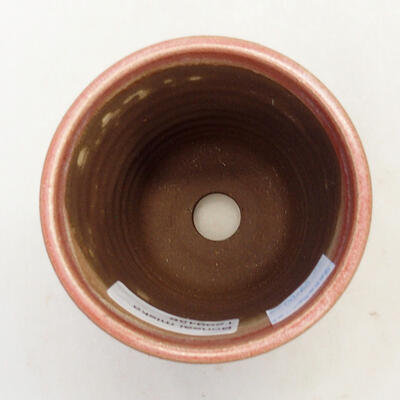 Ceramic bonsai bowl 8 x 8 x 10 cm, color pink - 3