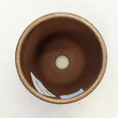 Ceramic bonsai bowl 8 x 8 x 10 cm, color brown - 3