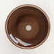 Ceramic bonsai bowl 8 x 8 x 10 cm, color brown - 3/3
