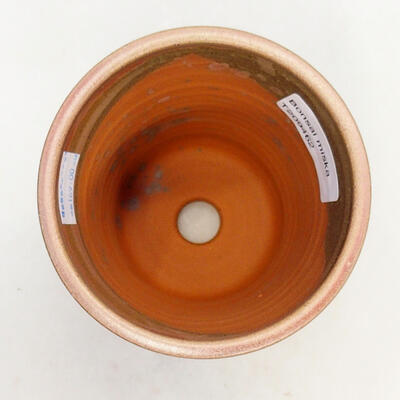 Ceramic bonsai bowl 9.5 x 9.5 x 14 cm, brown color - 3