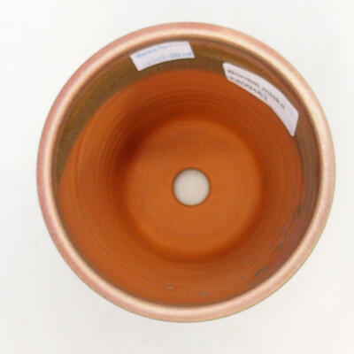 Ceramic bonsai bowl 10.5 x 10.5 x 14 cm, brown color - 3